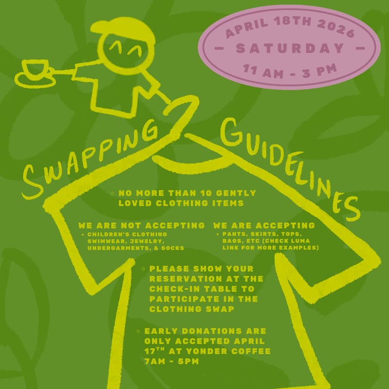 Cover Image for Clothing Swap: Presented By Above the Sun and Yonder Coffee