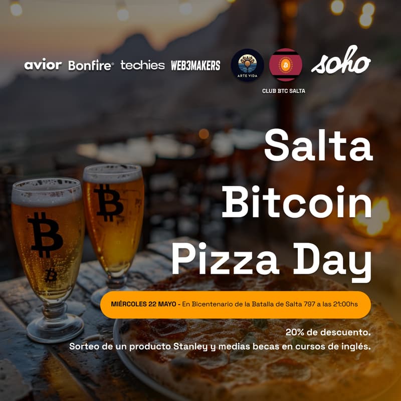 Cover Image for Bitcoin Pizza Day en Salta 🍕