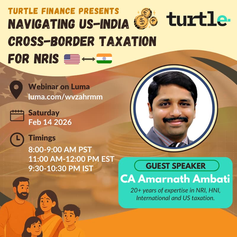 Cover Image for Cross-border Taxation for US NRIs & OCIs | Turtle Finance