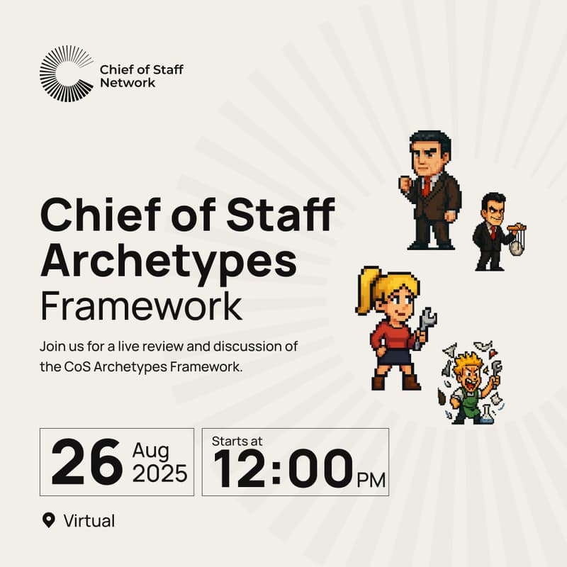Cover Image for Chief of Staff Archetypes Framework