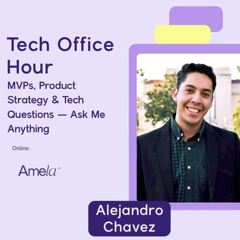 Cover Image for 🚀 Amela: Tech Office Hour with Alejandro Chávez