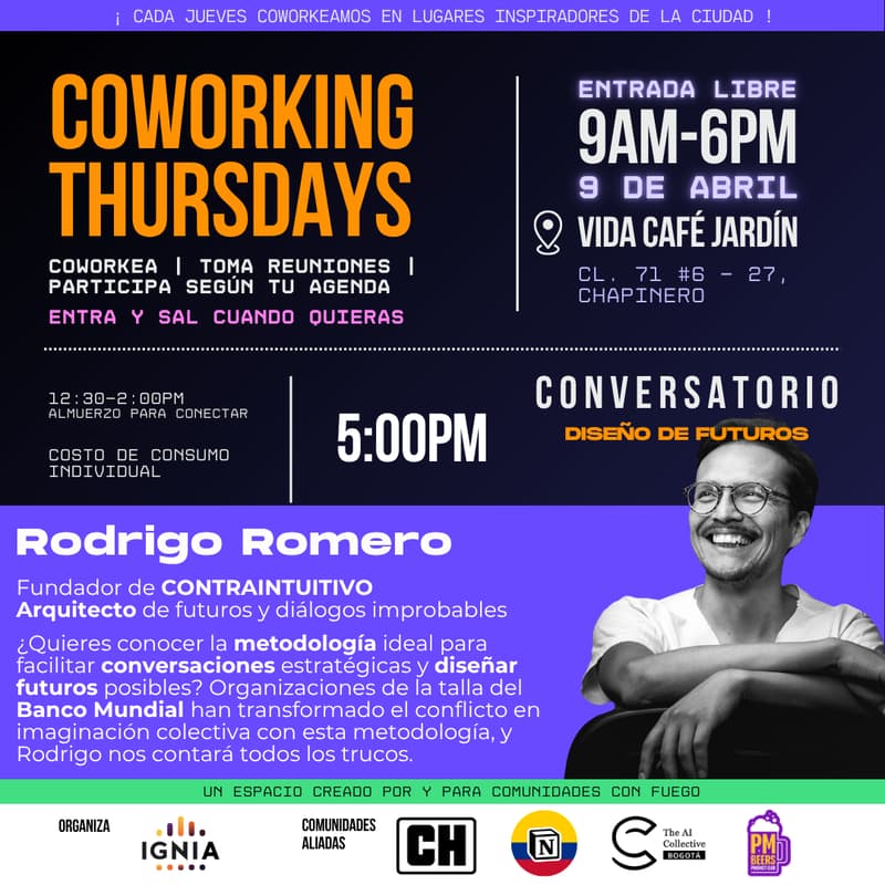 Cover Image for Coworking Thursdays - 09 de Abril