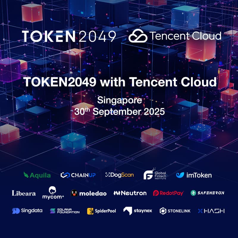 Cover Image for TOKEN 2049 with            Tencent Cloud