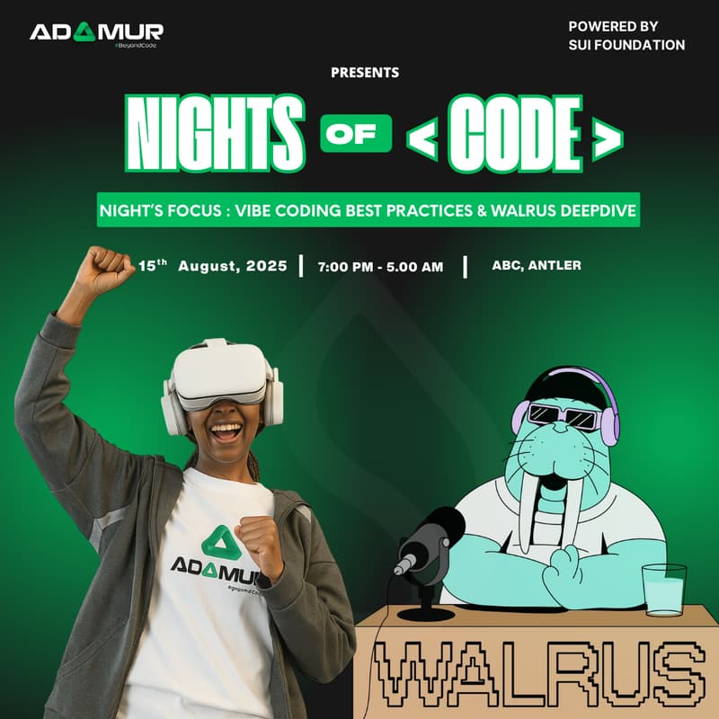 Cover Image for ADAMUR X SUI               Nights of Code 2.0