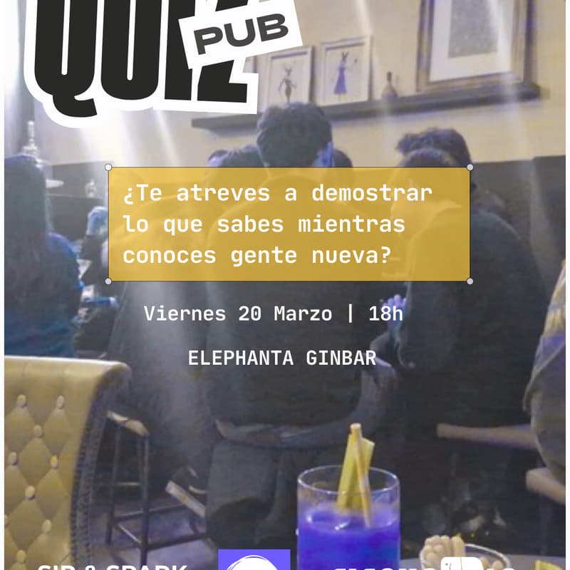 Cover Image for Pub Quiz - Risas, Cocktails & Trivial!