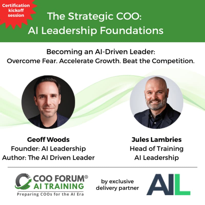 Cover Image for The Strategic COO: AI Leadership Foundations