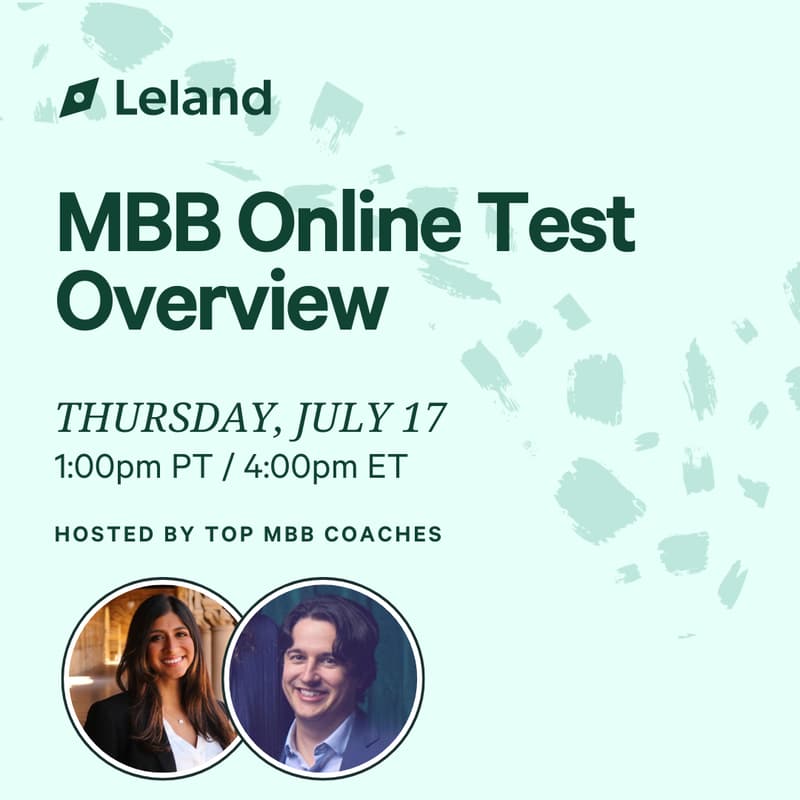 Cover Image for MBB Online Test Overview