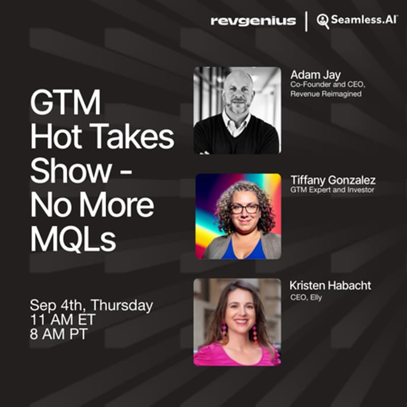 Cover Image for GTM Hot Takes Show Episode 9 - "No More MQLs"