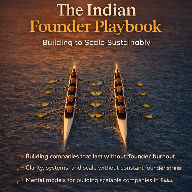 Cover Image for Building the Indian Founder's Playbook: Sustainable Scale for Founders