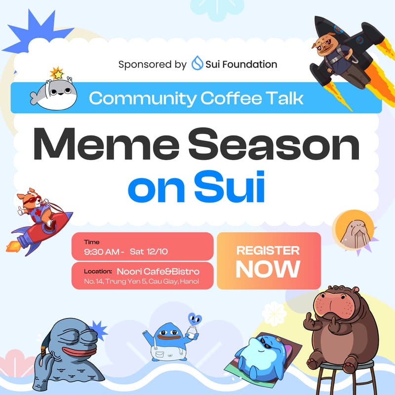 Cover Image for Sui Community Coffee Talk: The Memecoin Season Is Blazing On Sui