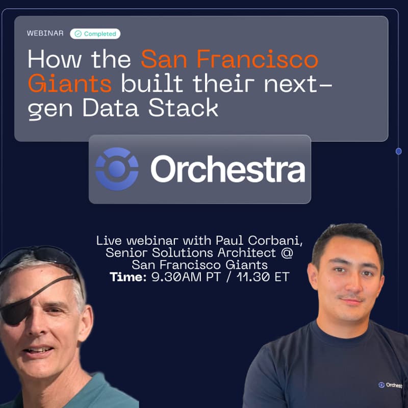 Cover Image for Data at the San Francisco Giants: How the Giants use Orchestra to outperform the competition!