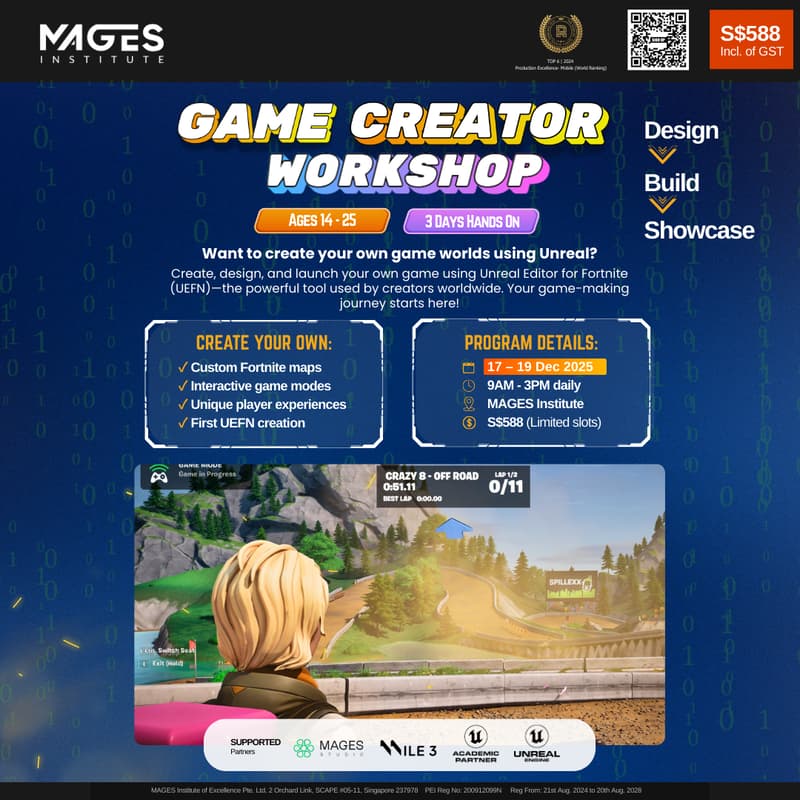 Cover Image for Game Creator Workshop (Ages 14–25) 17–19 Dec 2025 | 3 Days Hands-On