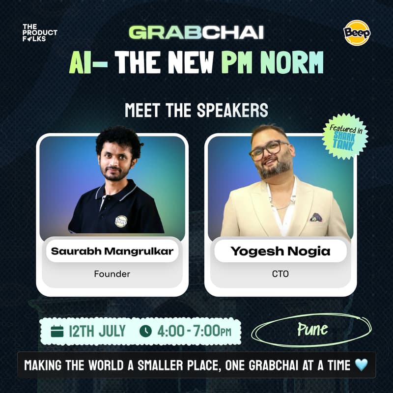 Cover Image for The Product Folks' Grabchai Meetup: Pune