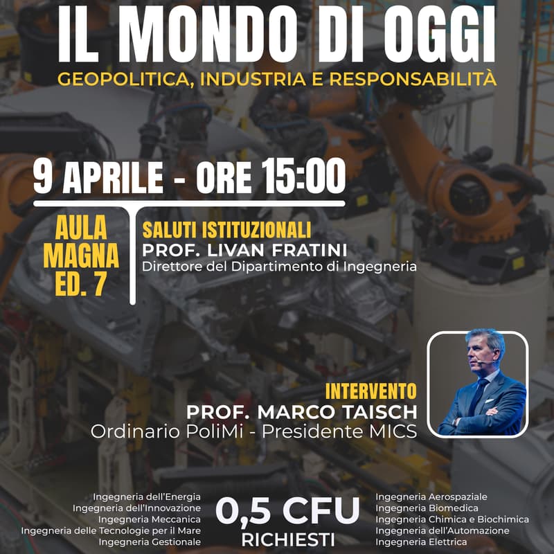 Cover Image for IL MONDO DI OGGI: Geopolitica, Industria e Responsabilità
