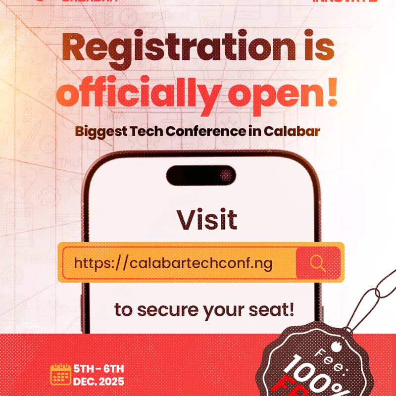 Cover Image for The Tech Conference Calabar 2025 (December 5th & 6th)