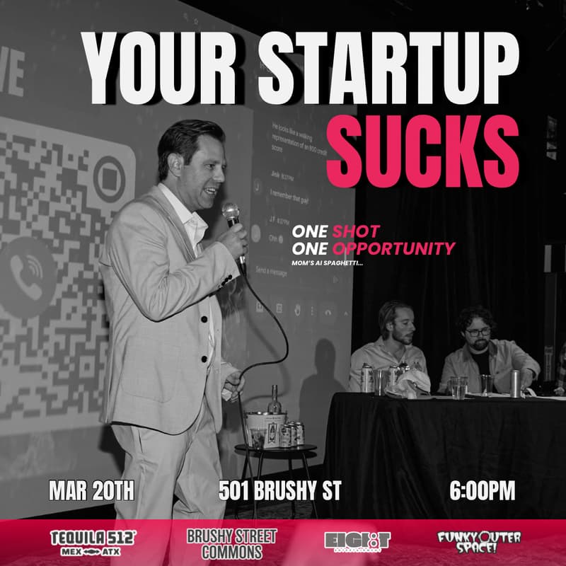 Cover Image for Your Startup Sucks | Live Pitch Comedy Show