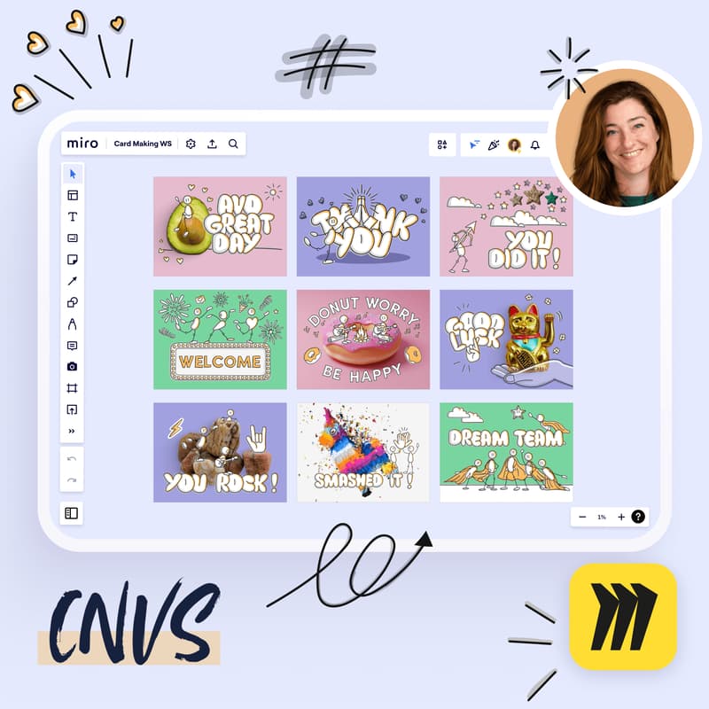 Cover Image for Miro Postcards Workshop: Sending celebrations and appreciation 💌