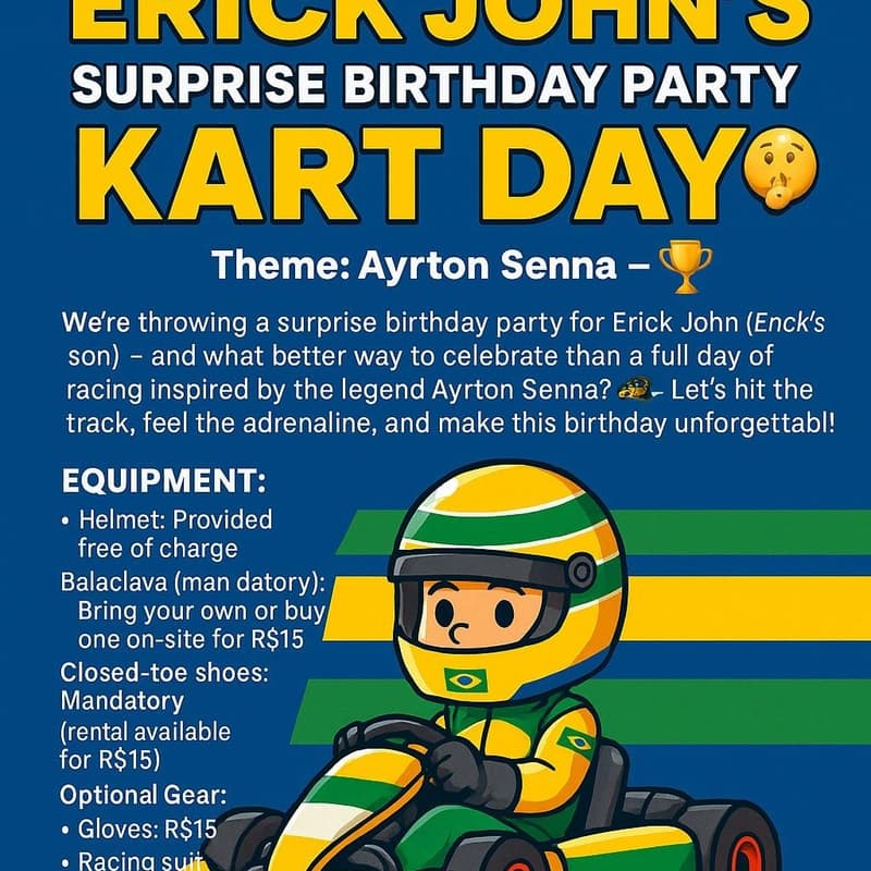 Cover Image for 🎉🏁 Erick John Bday Party - Surprise! 🤐 KART DAY 🏎️✨