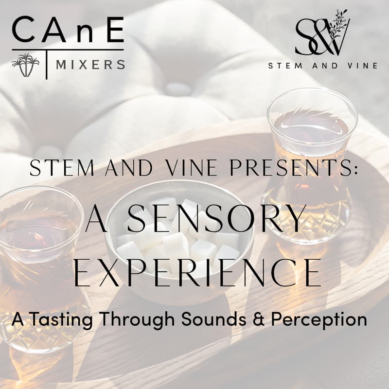 Cover Image for Stem & Vine Presents... A Sensory Experience: tasting through sounds and perception