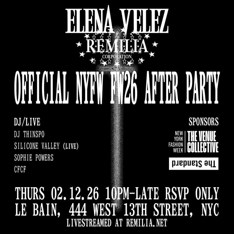 Cover Image for ⋆♱✮♱⋆ ELENA VELEZ X REMILIA CORPORATION ★ OFFICIAL NYFW FW26 AFTER PARTY⋆♱✮♱⋆