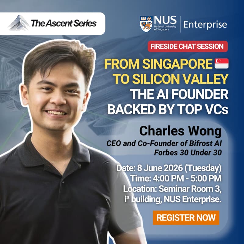 Cover Image for Fireside Chat with Charles Wong. From Singapore 🇸🇬 to Silicon Valley: The AI Founder Backed By Top VCs