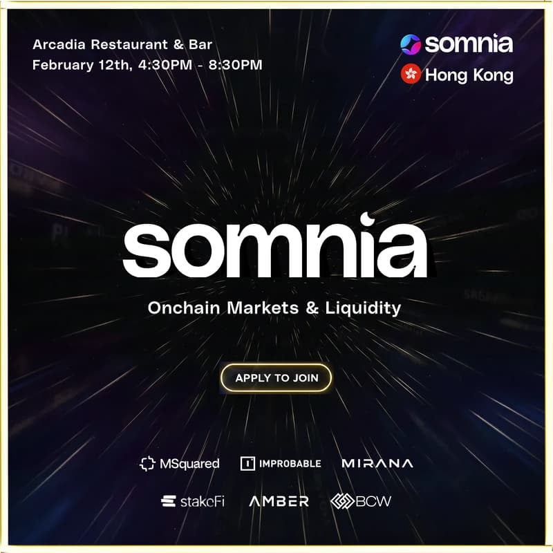 Cover Image for Somnia - Onchain Markets & Liquidity  ✨