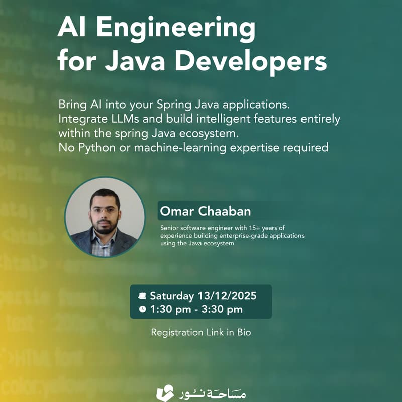 Cover Image for AI Engineering for Java Developers with Omar Chaaban