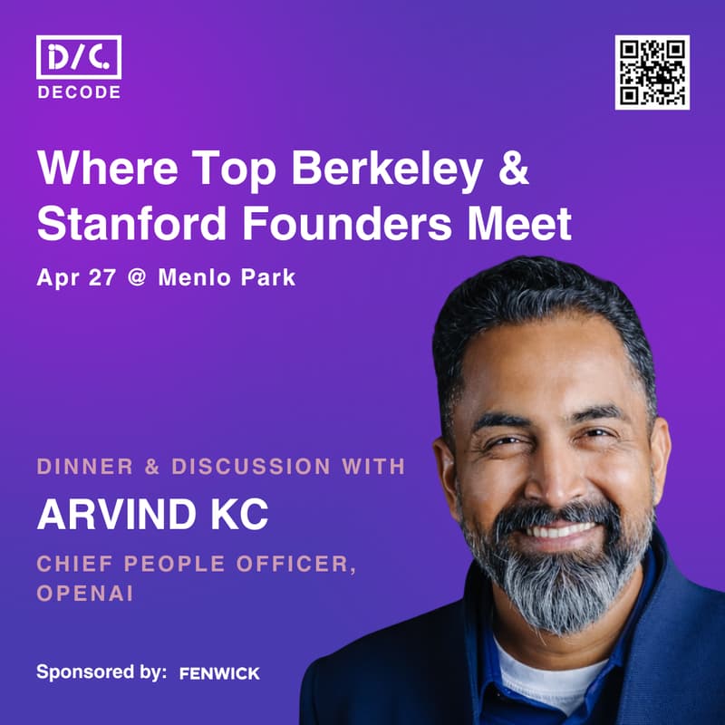 Cover Image for Dinner with OpenAI's Chief People Officer | Berkeley/Stanford/SRI Founders