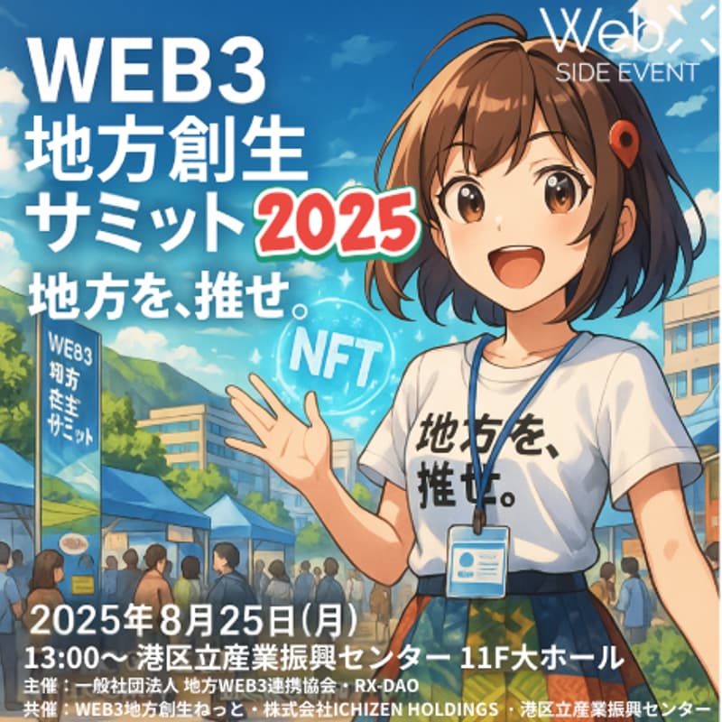 WEB3地方創生サミット 2025〜あなたの“推し地方”が、日本を照らす。〜のカバー画像
