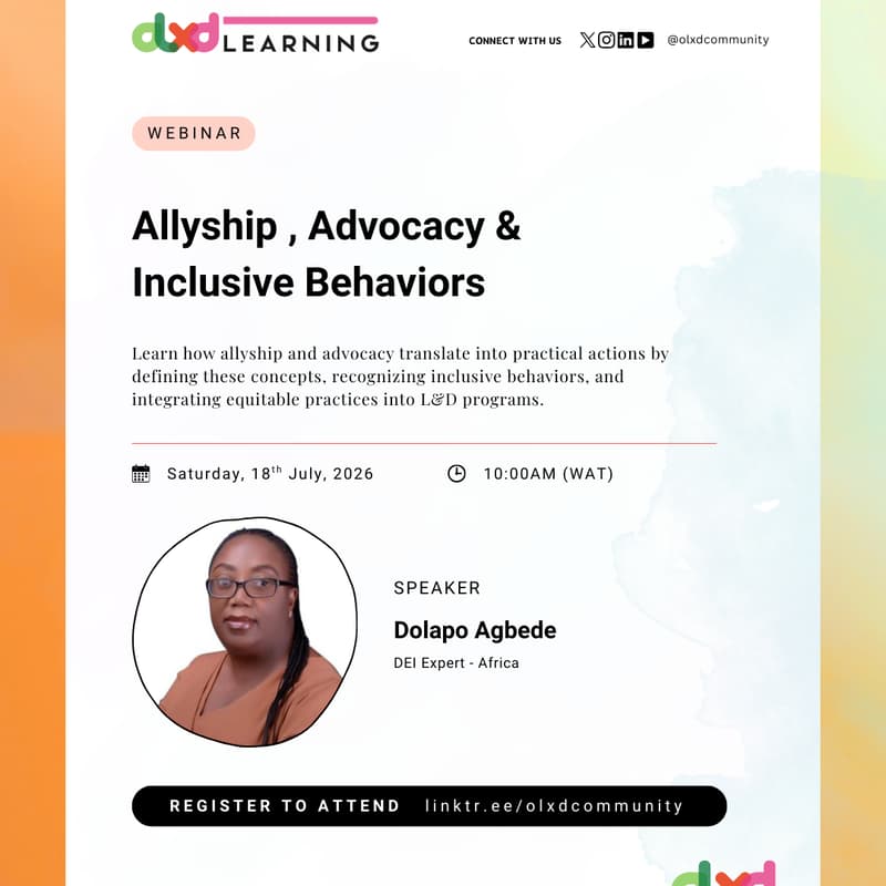 Cover Image for Allyship, Advocacy & Inclusive Behaviors