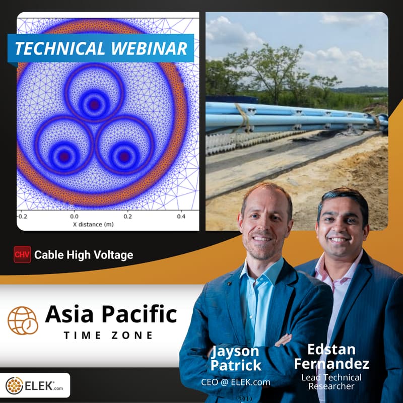 Cover Image for Webinar (APAC Time) - Accurate HV Cable Rating Calculations: Fundamentals of the Finite Element Method