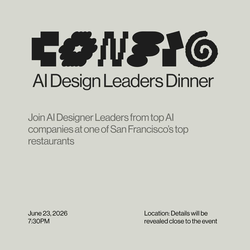 Cover Image for AI Design Leaders Dinner @ Config 2026