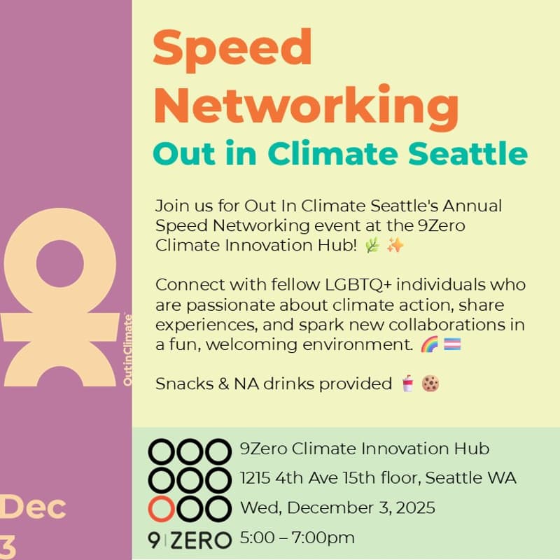 Cover Image for Speed Networking with Out in Climate Seattle
