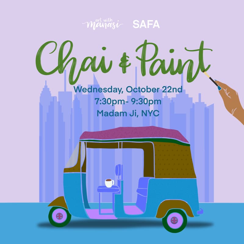 Cover Image for SAFANY Presents: Chai & Paint with Artist Manasi Arya