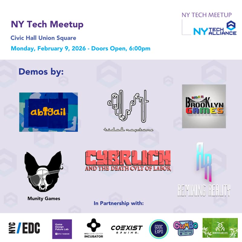 Cover Image for NY Tech Meetup: Gaming Edition