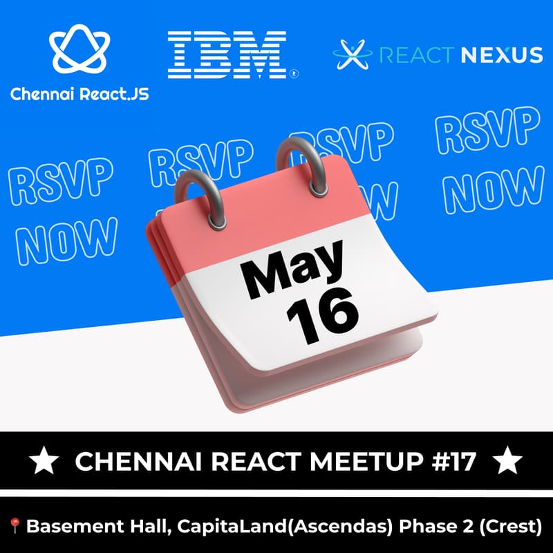 Cover Image for Chennai React Meetup #17