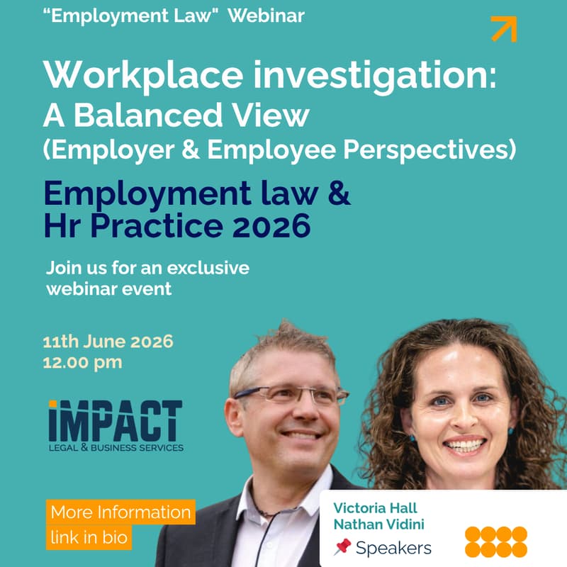 Cover Image for Workplace Investigations: A Balanced View (Employer & Employee Perspectives)