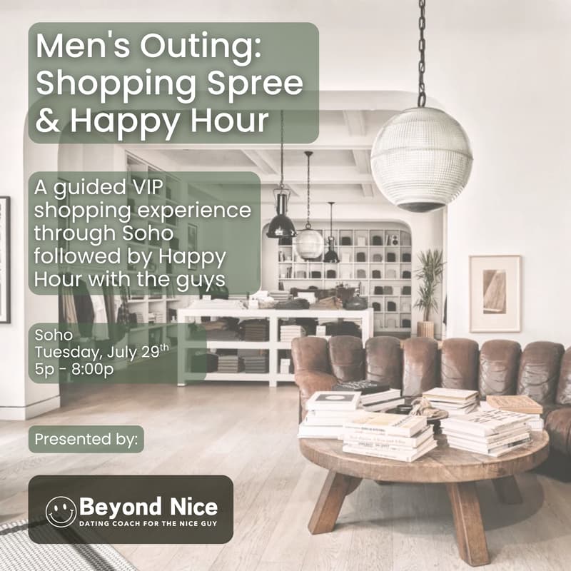 Cover Image for Men's Outing: Shopping Spree & Happy Hour