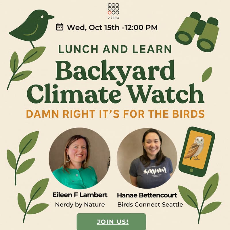 Cover Image for Lunch and Learn: Backyard Climate Watch: Damn Right It’s for the Birds