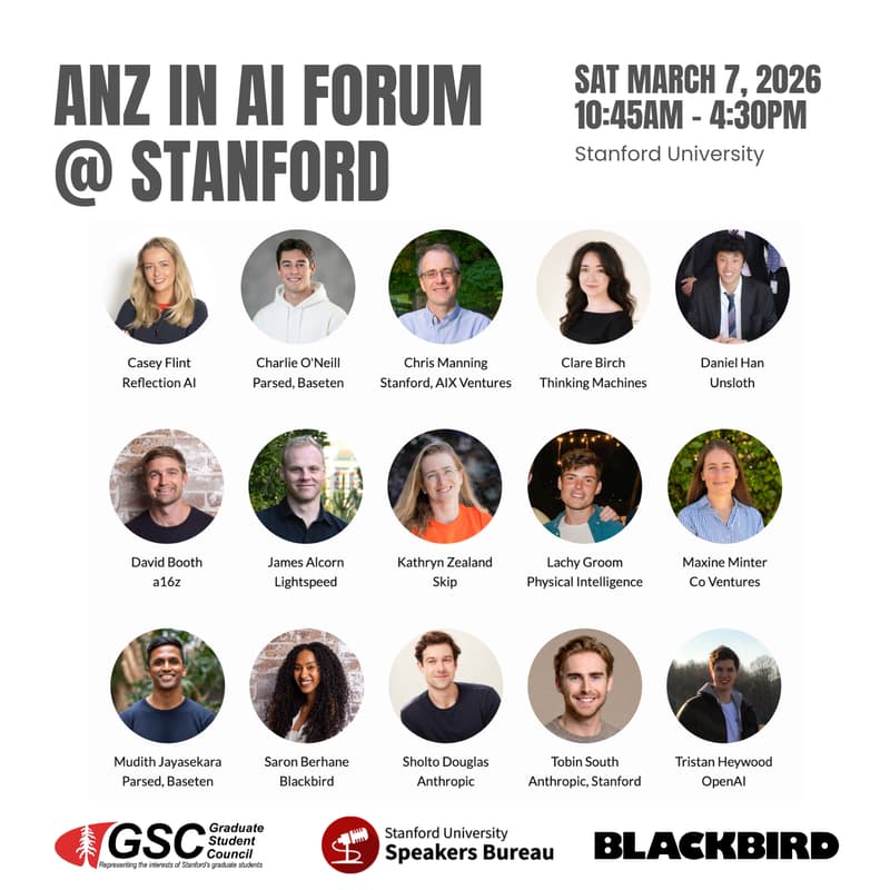 Cover Image for ANZ in AI Forum @ Stanford