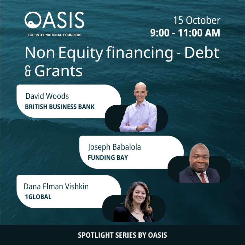 Cover Image for Oasis Spotlight: Money Without Equity - Debt & Grants Breakfast