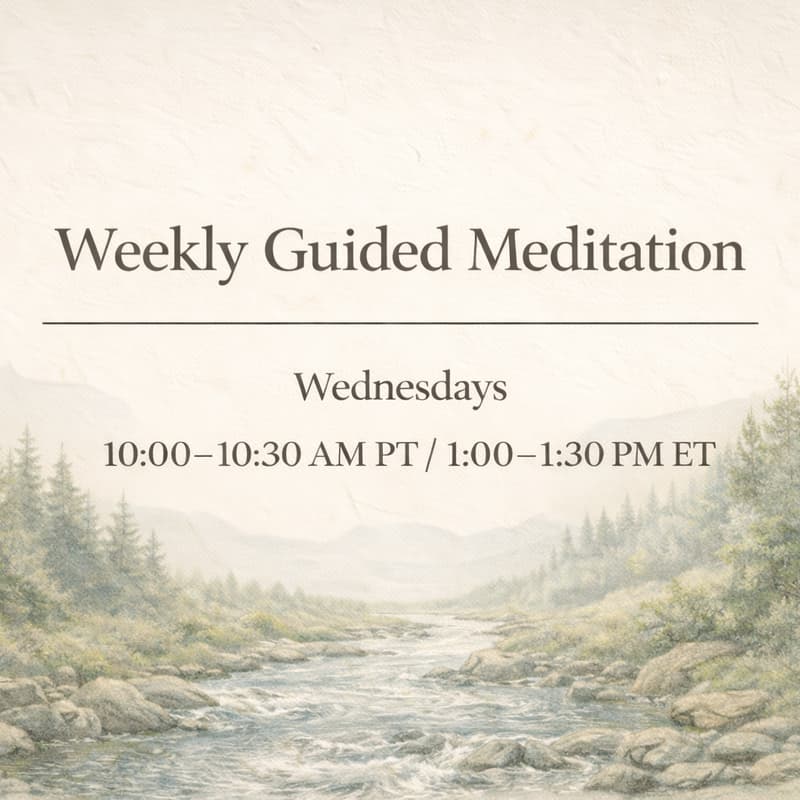 Cover Image for Weekly Guided Meditation for Professionals