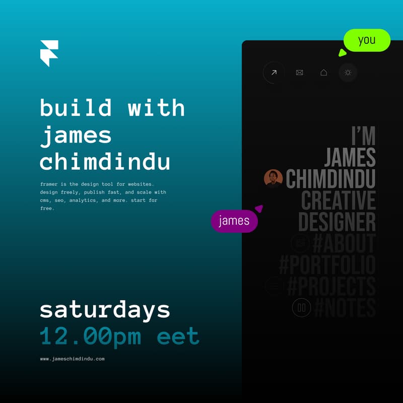 Cover Image for design and build with james chimdindu