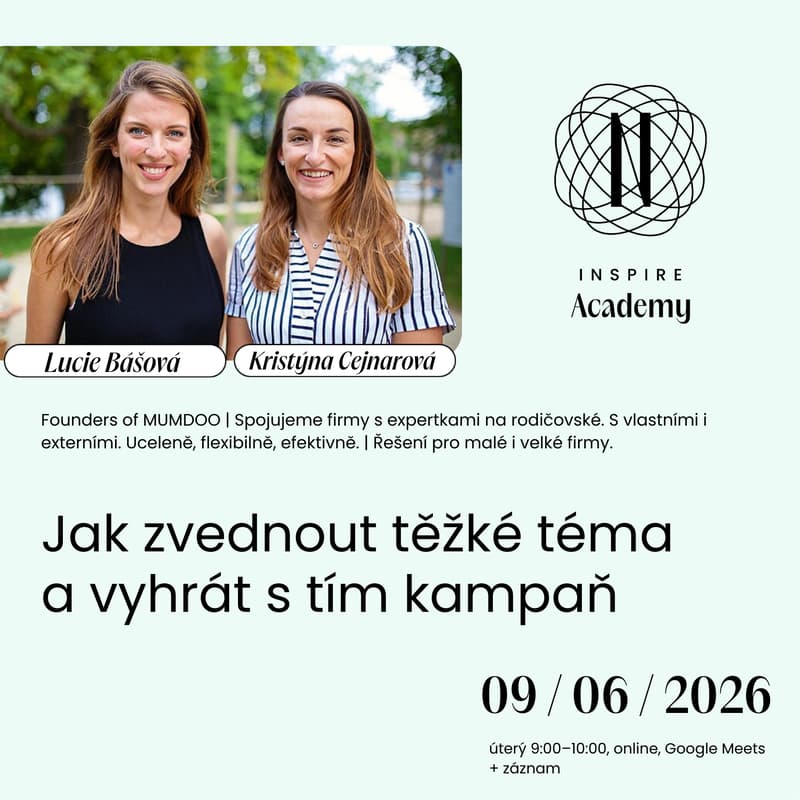Cover Image for Jak zvednout těžké téma a vyhrát s tím kampaň (Lucie Bášová & Kristýna Cejnarová)