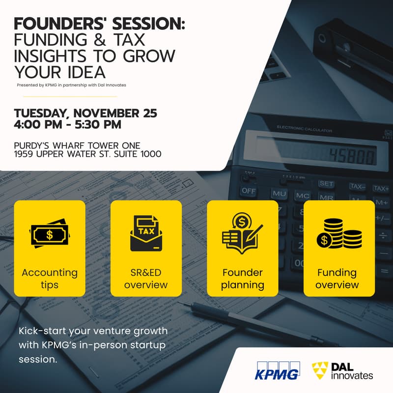 Cover Image for Founders' Session: Funding & Tax Insights to Grow Your Idea