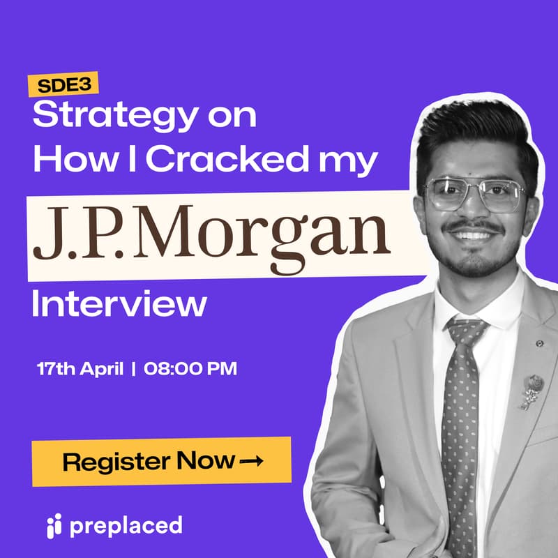 Cover Image for Learn how I went from from Product Development to SDE 3 at JP Morgan
