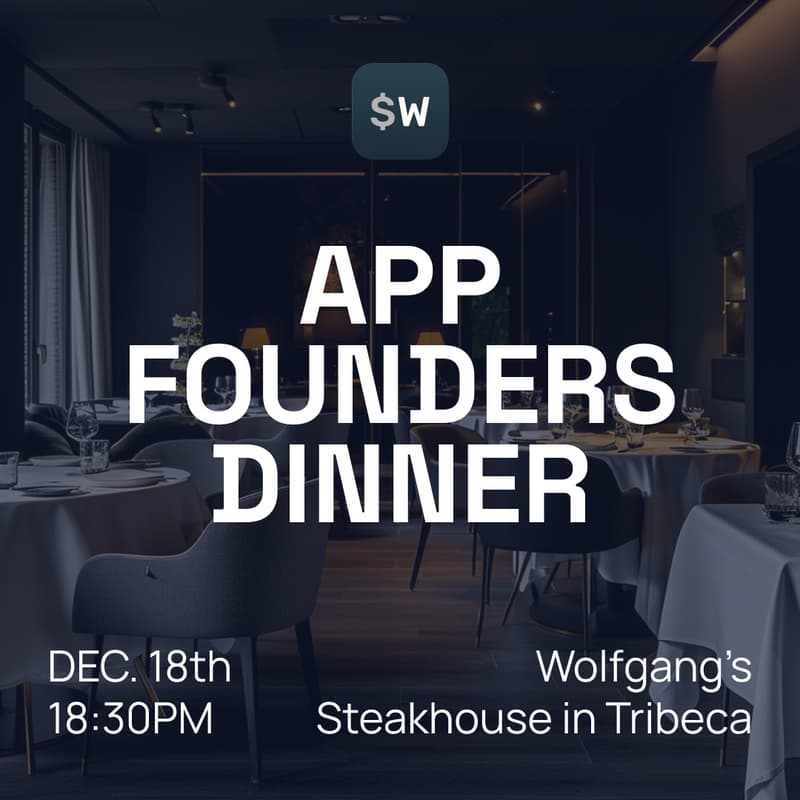 Cover Image for App Founders Dinner – NYC