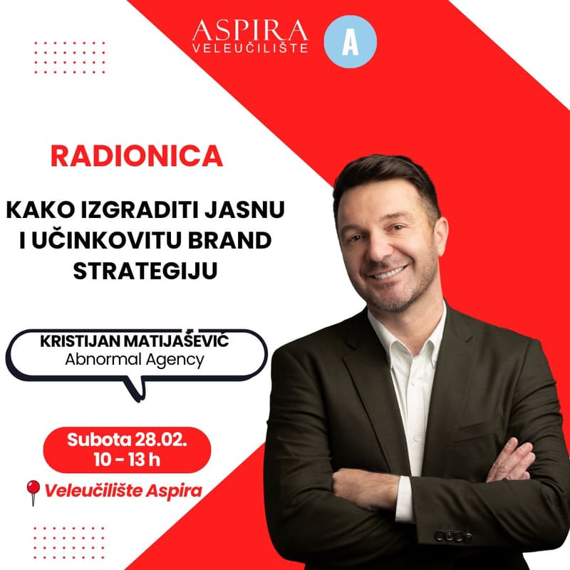 Cover Image for RADIONICA:Kako izgraditi jasnu i učinkovitu brand strategiju