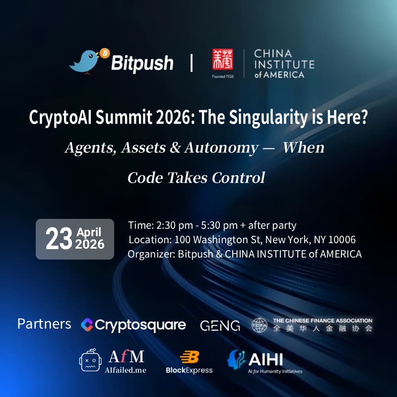 Cover Image for CryptoAI Summit 2026: The Singularity is Here?