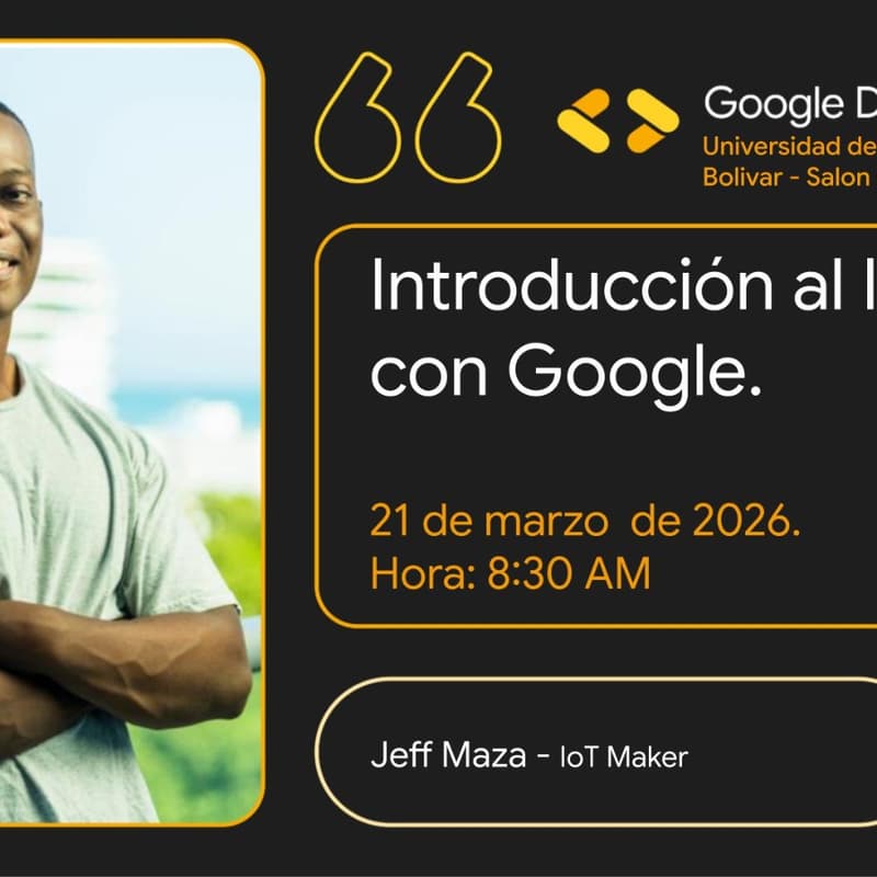 Cover Image for Introducción al IoT con Google | GDG Cartagena